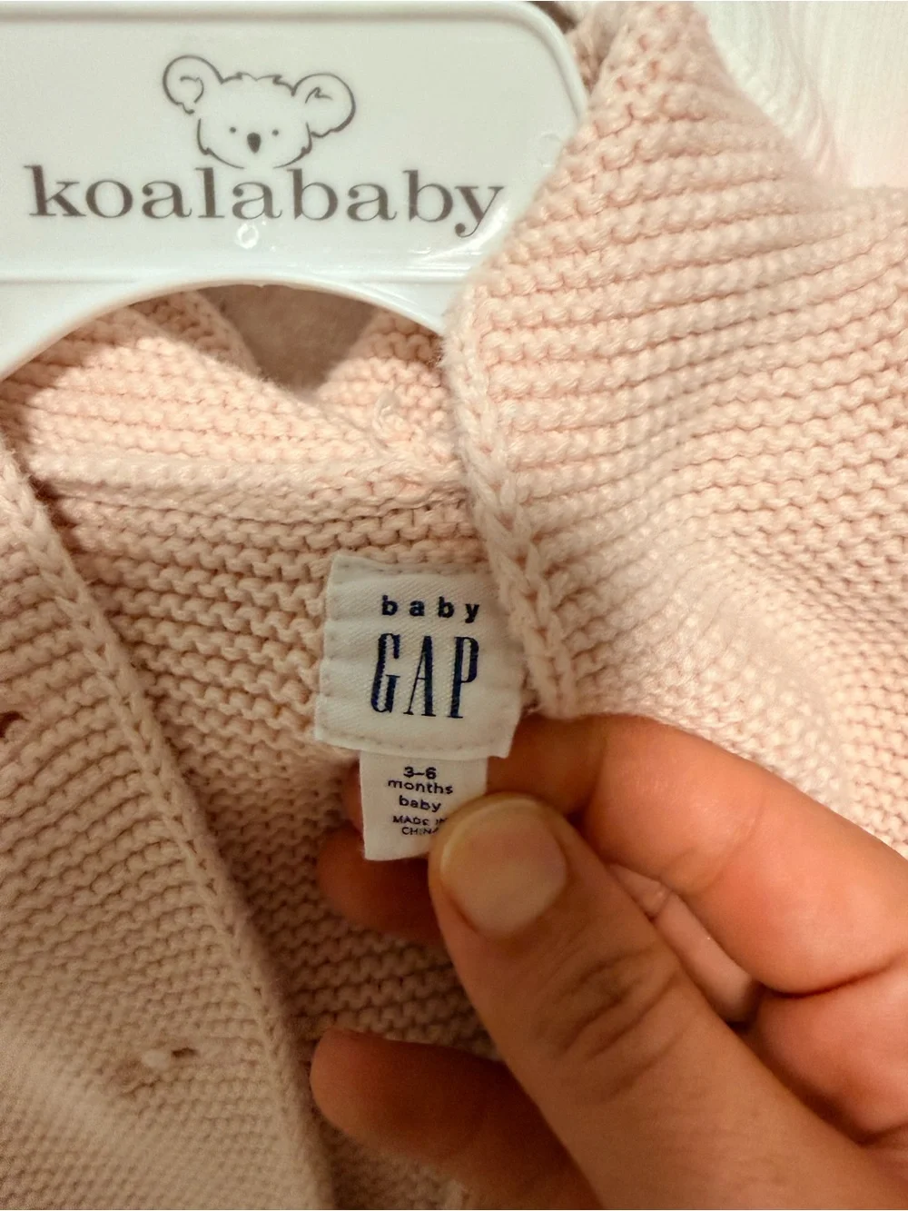 GAP Baby Pink Knit Sweater